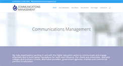 Desktop Screenshot of communicationsmanagement.co.uk